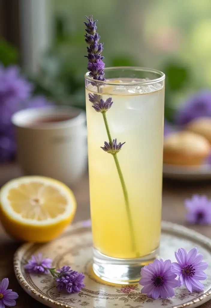 30 High Tea Hapjes That Taste as Good as They Look 22 30 High Tea Hapjes That Taste as Good as They Look - 22. Lavender Lemonade