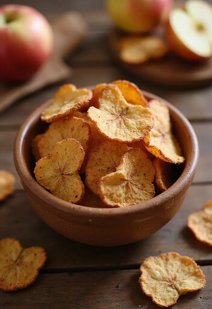 30 High Tea Hapjes That Taste as Good as They Look 24 30 High Tea Hapjes That Taste as Good as They Look - 24. Spiced Apple Chips