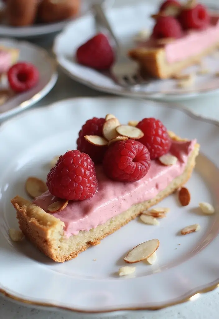 30 High Tea Hapjes That Taste as Good as They Look 30 30 High Tea Hapjes That Taste as Good as They Look - 30. Raspberry Almond Tart