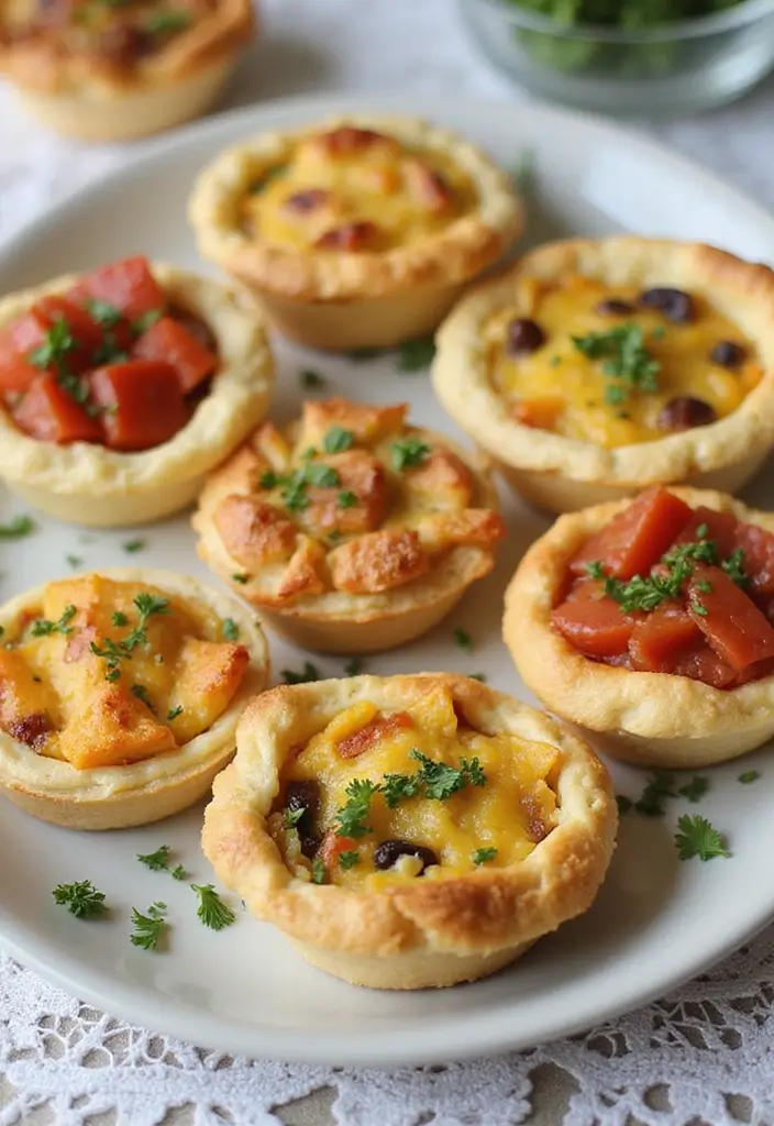 30 High Tea Menu Ideas for an Elegant Gathering 2 30 High Tea Menu Ideas for an Elegant Gathering - 2. Decadent Mini Quiches