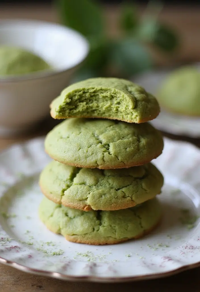 30 High Tea Menu Ideas for an Elegant Gathering 6 30 High Tea Menu Ideas for an Elegant Gathering - 6. Matcha Green Tea Cookies