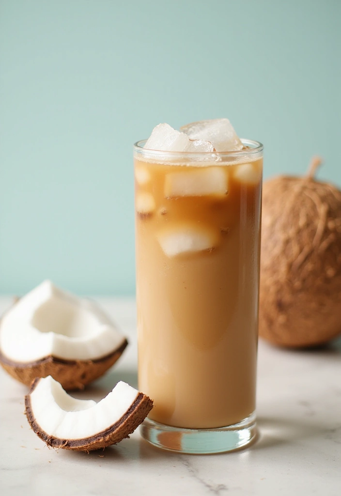 30 Iced Coffee Drinks That Are Refreshing and Delicious 12 30 Iced Coffee Drinks That Are Refreshing and Delicious - 12. Iced Coffee with Coconut Water