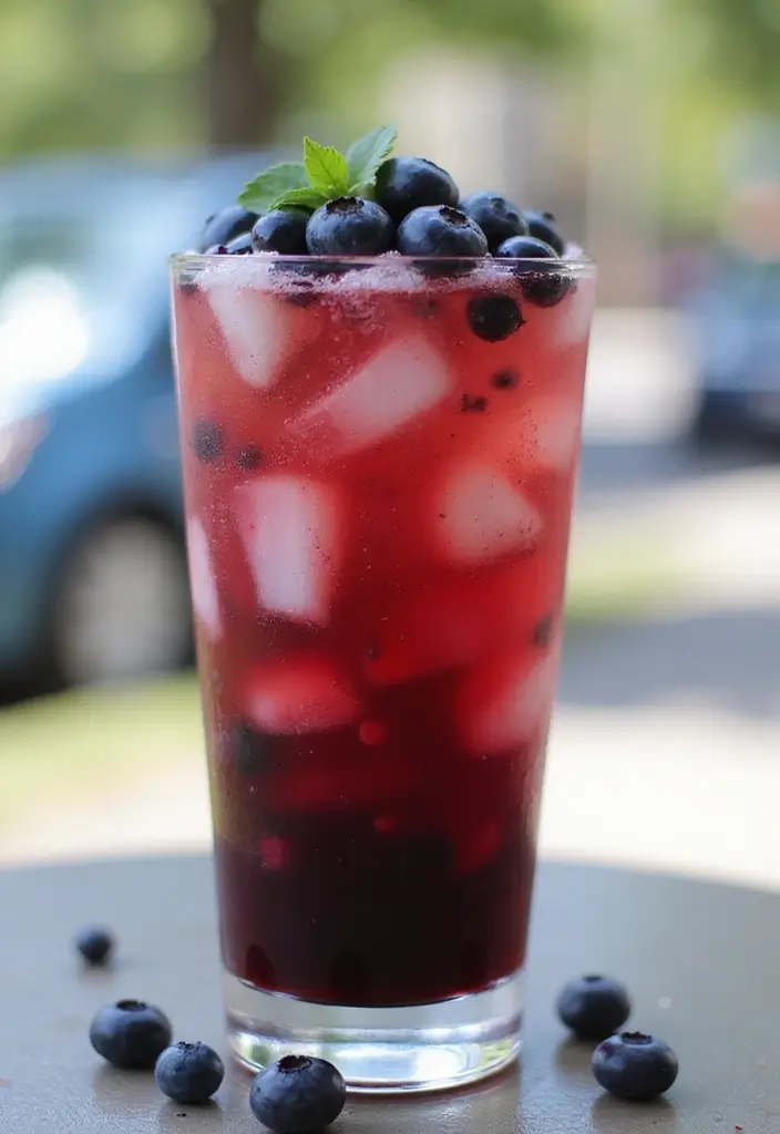 30 Iced Coffee Drinks That Are Refreshing and Delicious 26 30 Iced Coffee Drinks That Are Refreshing and Delicious - 26. Iced Coffee with Blueberry Syrup