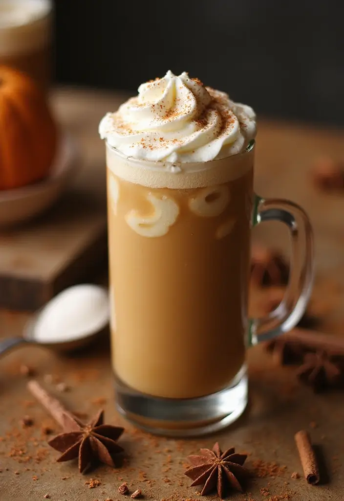 30 Iced Coffee Drinks That Are Refreshing and Delicious 27 30 Iced Coffee Drinks That Are Refreshing and Delicious - 27. Iced Coffee with Pumpkin Spice