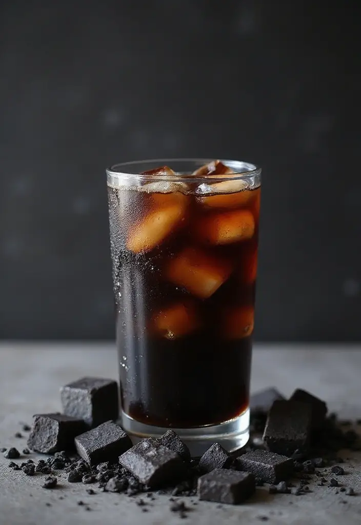 30 Iced Coffee Drinks That Are Refreshing and Delicious 30 30 Iced Coffee Drinks That Are Refreshing and Delicious - 30. Iced Coffee with Charcoal