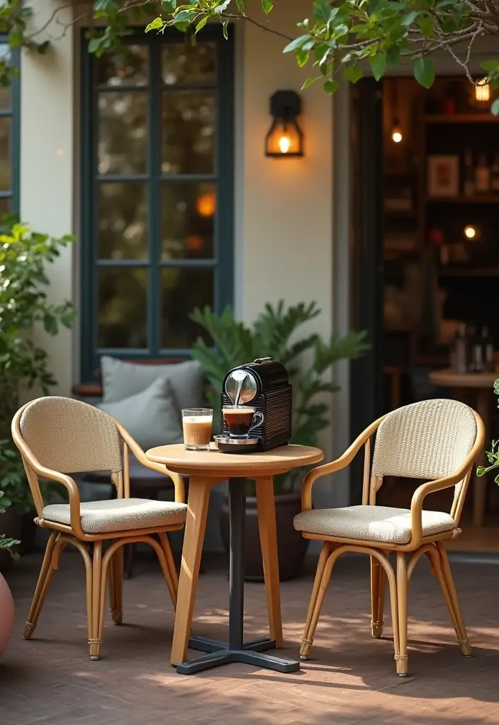 30 Nespresso Coffee Bar Setups That Look Modern 20. Outdoor Coffee Bar