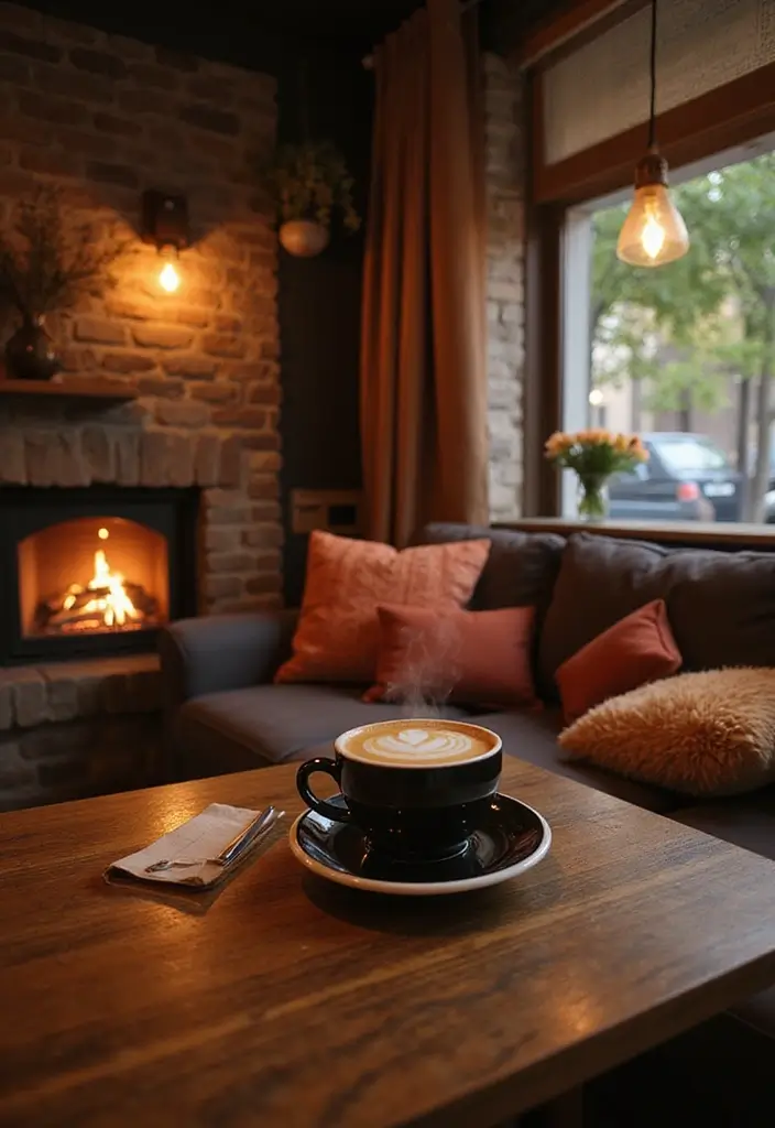 30 New York Coffee Shop Aesthetic Ideas That Inspire 11 30 New York Coffee Shop Aesthetic Ideas That Inspire - 11. Cozy Fireplace Corners