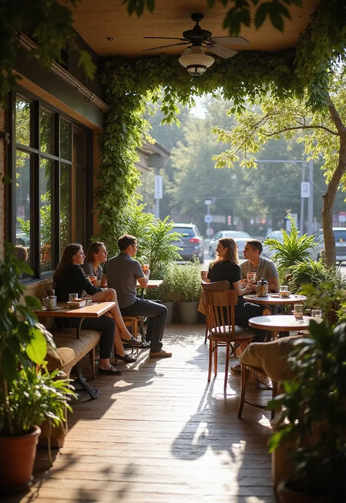 30 New York Coffee Shop Aesthetic Ideas That Inspire 15 30 New York Coffee Shop Aesthetic Ideas That Inspire - 15. Cozy Outdoor Seating