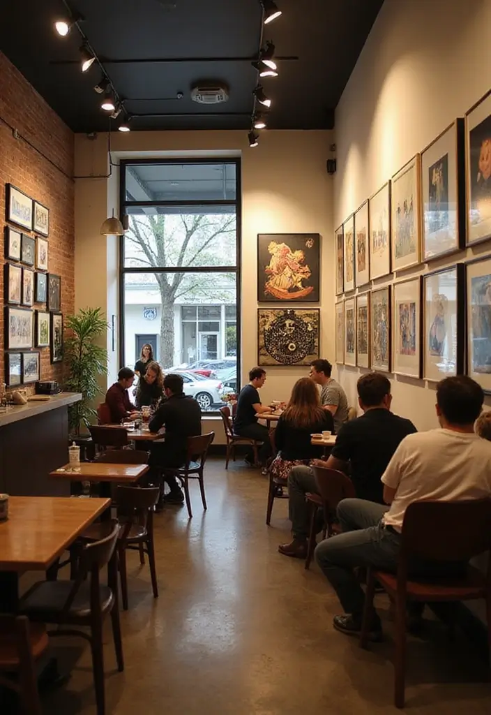 30 New York Coffee Shop Aesthetic Ideas That Inspire 18 30 New York Coffee Shop Aesthetic Ideas That Inspire - 18. Community Art Displays