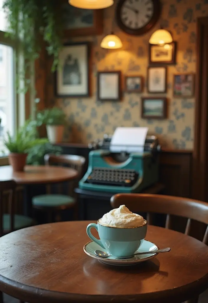 30 New York Coffee Shop Aesthetic Ideas That Inspire 2 30 New York Coffee Shop Aesthetic Ideas That Inspire - 2. Vintage Decor and Furniture