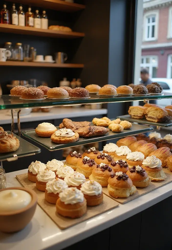 30 Paris Coffee Shop Aesthetic Ideas That Feel Dreamy 11. Instagrammable Dessert Displays