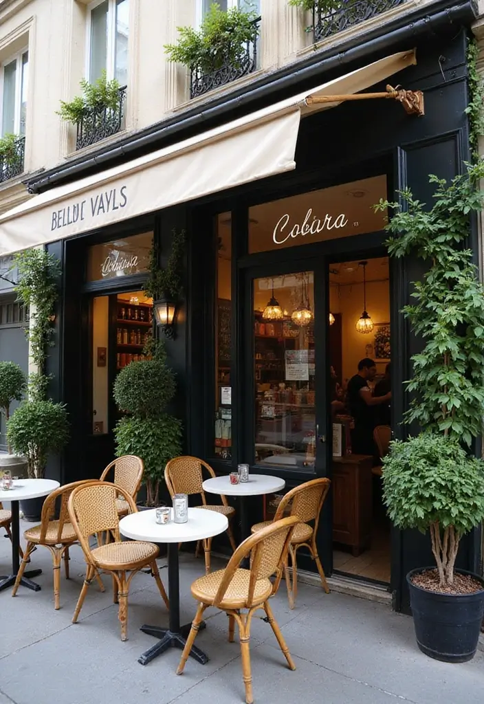 30 Paris Coffee Shop Aesthetic Ideas That Feel Dreamy 13. Charming Outdoor Seating