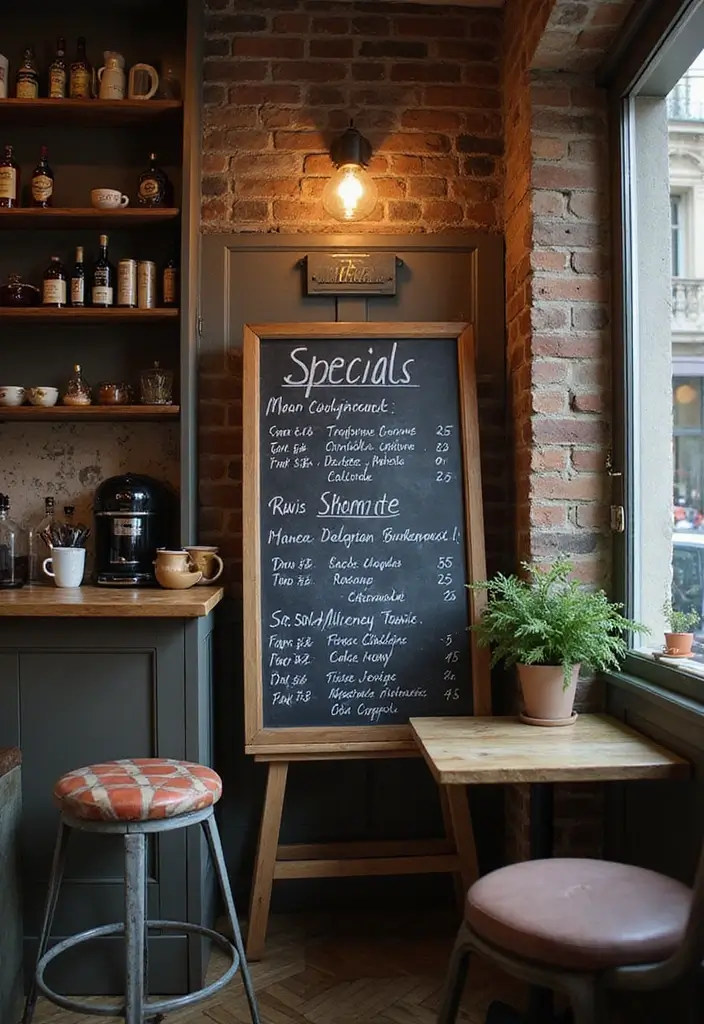 30 Paris Coffee Shop Aesthetic Ideas That Feel Dreamy 28. Daily Specials