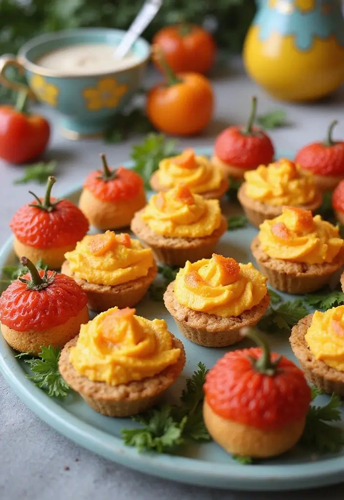 30 Savory Tea Party Food Ideas Guests Will Love 16 30 Savory Tea Party Food Ideas Guests Will Love - 16. Sweet Pepper Hummus Bites