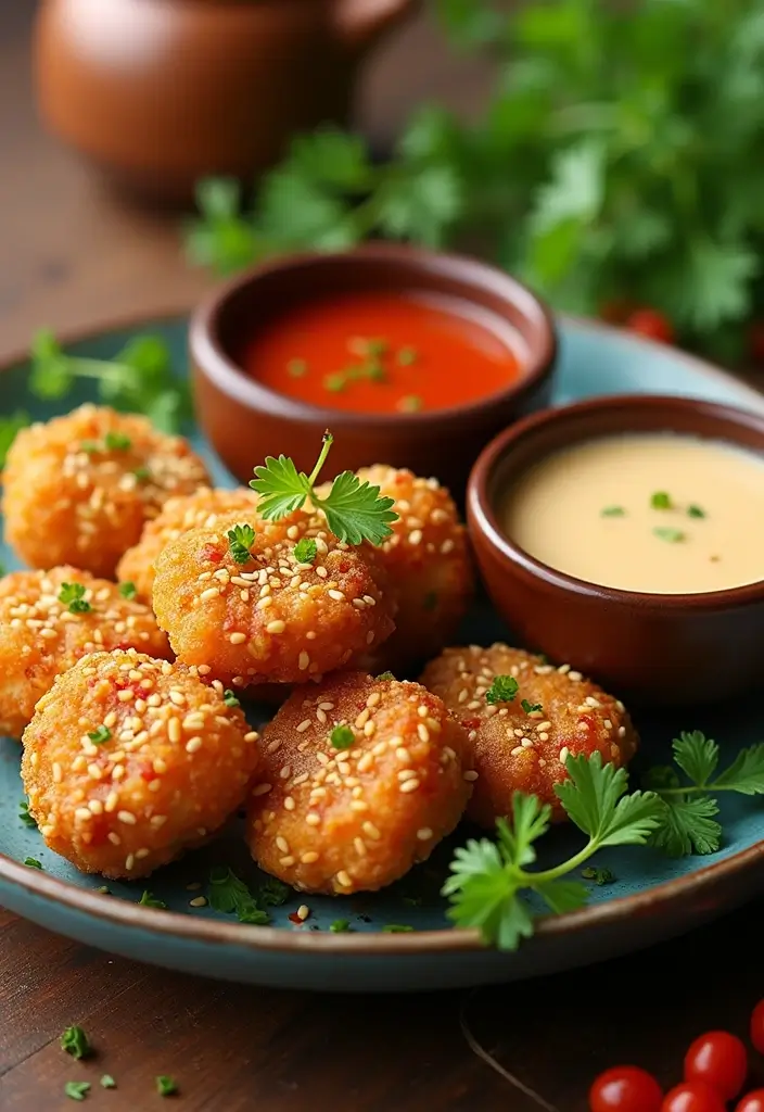 30 Savory Tea Party Food Ideas Guests Will Love 18 30 Savory Tea Party Food Ideas Guests Will Love - 18. Sesame-Crusted Chicken Bites