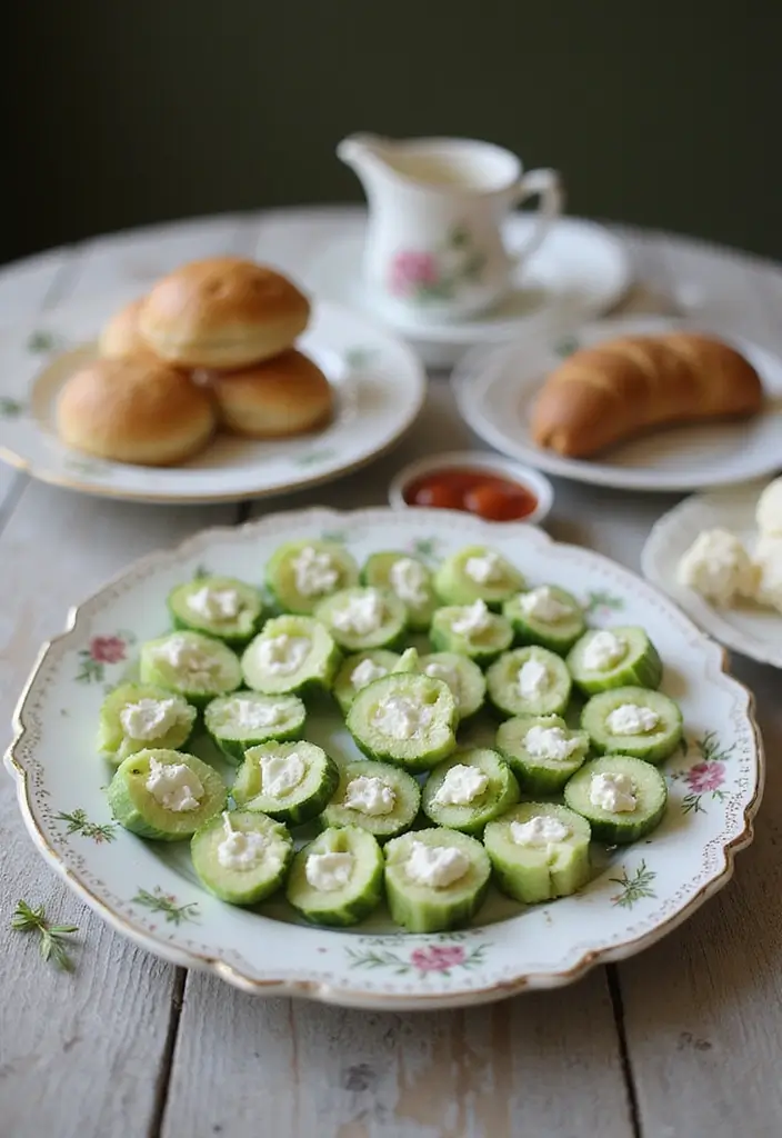 30 Savory Tea Party Food Ideas Guests Will Love 19 30 Savory Tea Party Food Ideas Guests Will Love - 19. Cucumber and Cream Cheese Roll-Ups