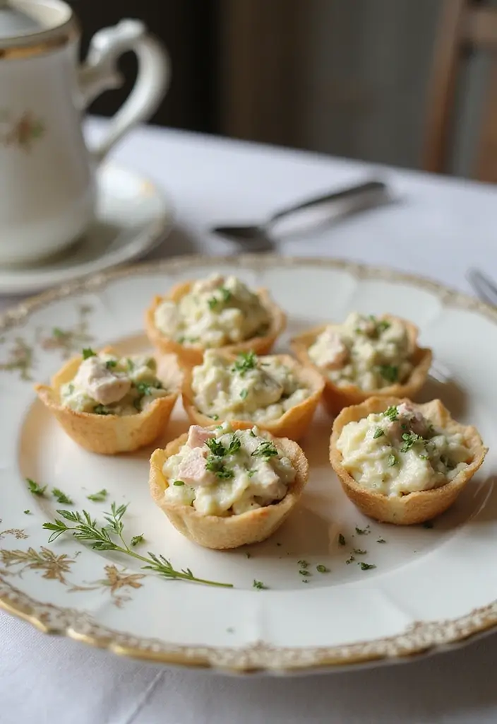 30 Savory Tea Party Food Ideas Guests Will Love 9 30 Savory Tea Party Food Ideas Guests Will Love - 9. Mini Chicken Salad Cups