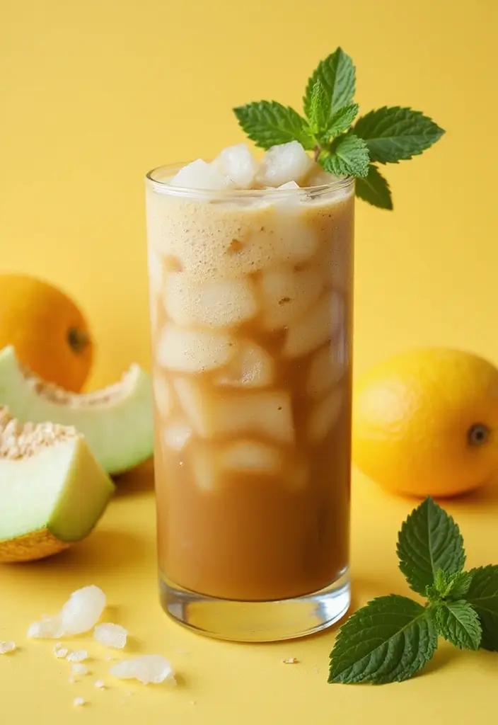 30 Summer Coffee Drinks That Keep You Cool 14 30 Summer Coffee Drinks That Keep You Cool - 14. Honeydew Melon Iced Coffee