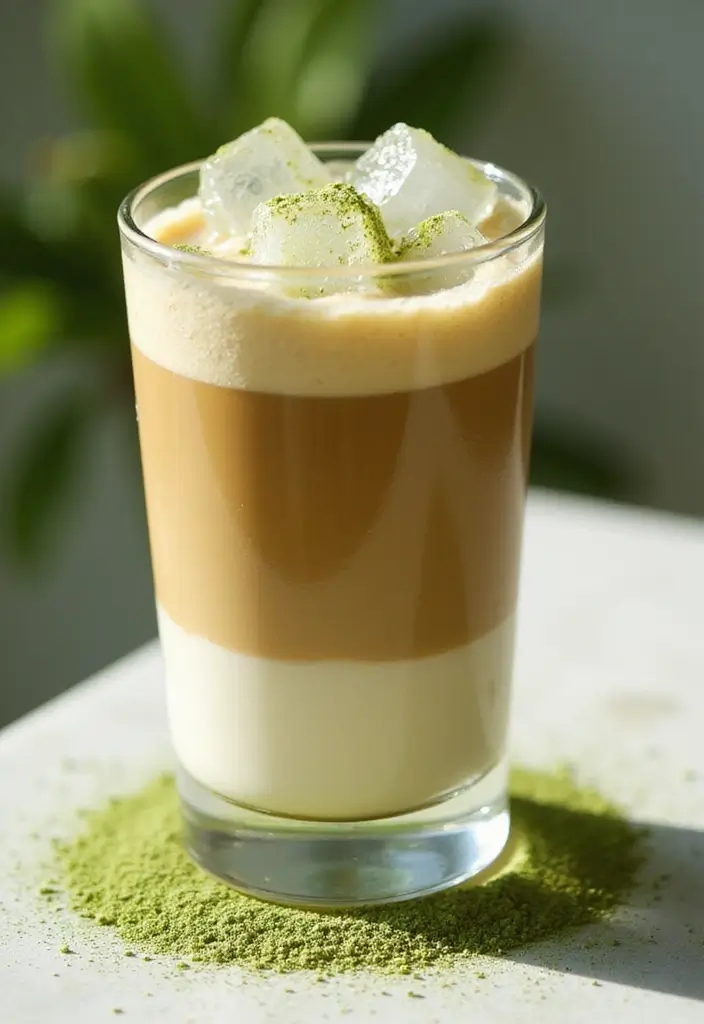 30 Summer Coffee Drinks That Keep You Cool 23 30 Summer Coffee Drinks That Keep You Cool - 23. Iced Matcha Coffee