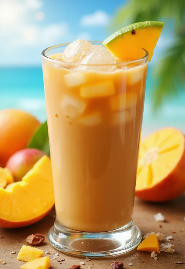 30 Summer Coffee Drinks That Keep You Cool 29 30 Summer Coffee Drinks That Keep You Cool - 29. Mango Iced Coffee