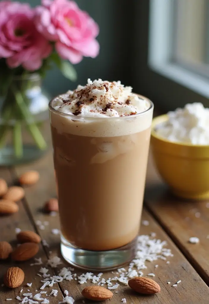 30 Summer Coffee Drinks That Keep You Cool 5 30 Summer Coffee Drinks That Keep You Cool - 5. Almond Joy Coffee