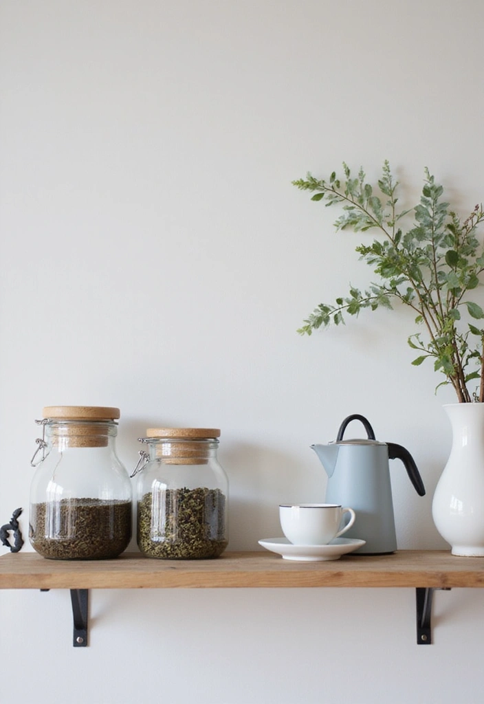 30 Tea Bar Ideas That Look Modern and Stylish 1 30 Tea Bar Ideas That Look Modern and Stylish - 1. Minimalist Tea Station