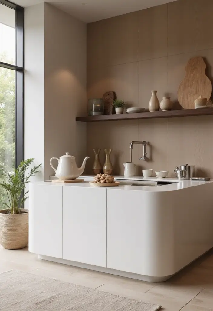 30 Tea Bar Ideas That Look Modern and Stylish 11 30 Tea Bar Ideas That Look Modern and Stylish - 11. Sleek and Modern Setup