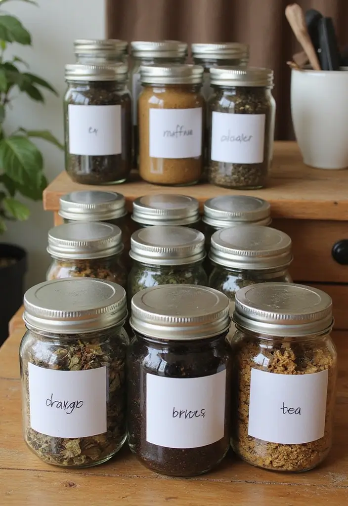 30 Tea Bar Ideas That Look Modern and Stylish 17 30 Tea Bar Ideas That Look Modern and Stylish - 17. DIY Tea Blending Station