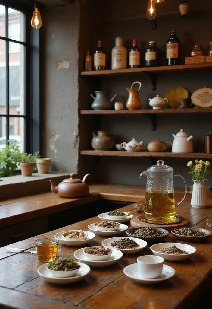 30 Tea Bar Ideas That Look Modern and Stylish 19 30 Tea Bar Ideas That Look Modern and Stylish - 19. Cultural Tea Experience Bar