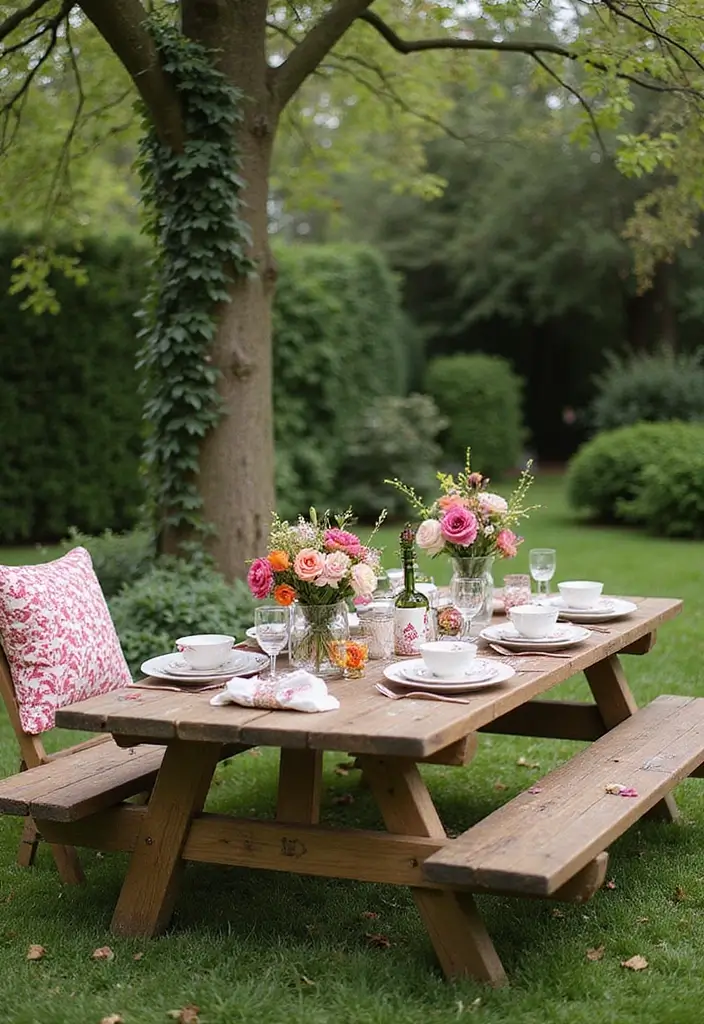 30 Tea Bar Ideas That Look Modern and Stylish 23 30 Tea Bar Ideas That Look Modern and Stylish - 23. Garden Tea Party Setup