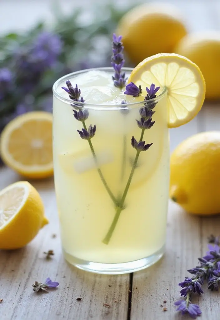 30 Tea Party Brunch Ideas That Guests Will Never Forget 12. Lavender Lemonade