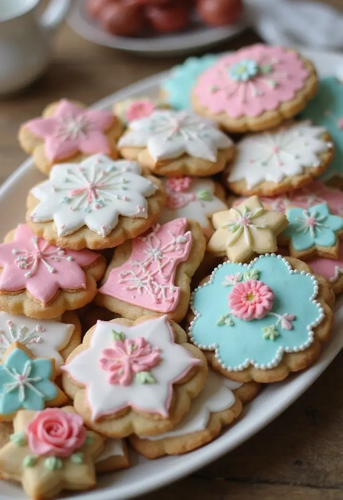 30 Tea Party Brunch Ideas That Guests Will Never Forget 14. Beautifully Decorated Tea Cookies