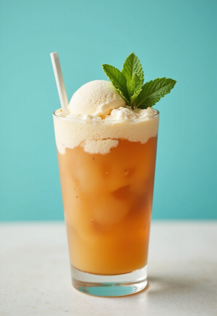 30 Tea Party Brunch Ideas That Guests Will Never Forget 18. Sweet Tea Ice Cream Float