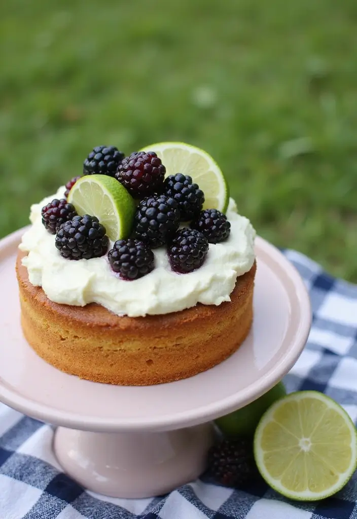 30 Tea Party Cakes That Are Beautiful and Delicious 23 30 Tea Party Cakes That Are Beautiful and Delicious - 23. Blackberry Lime Cake