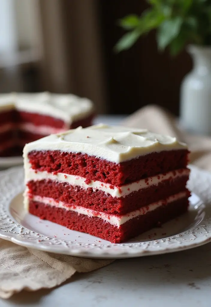 30 Tea Party Cakes That Are Beautiful and Delicious 24 30 Tea Party Cakes That Are Beautiful and Delicious - 24. Red Velvet Cake