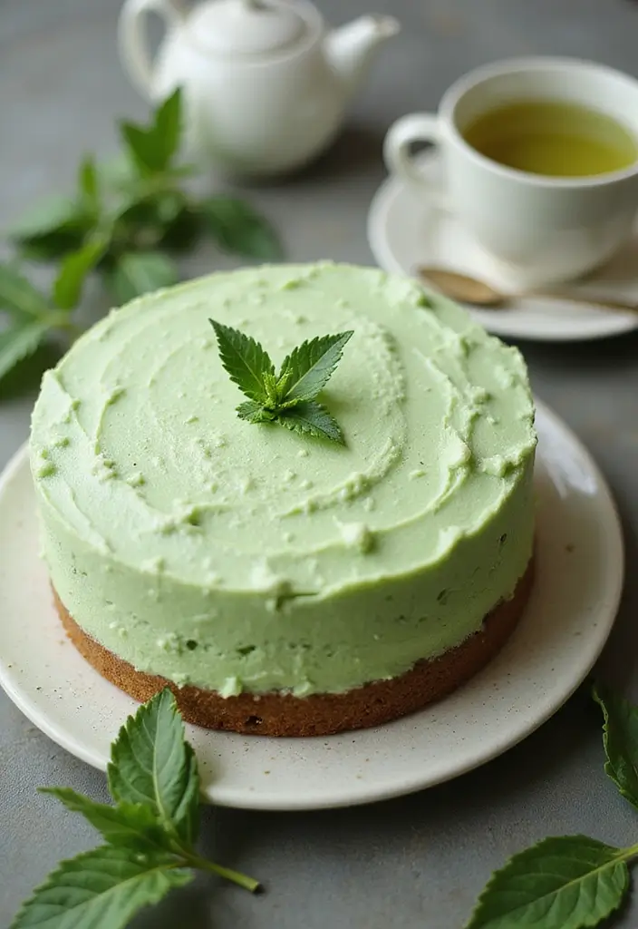 30 Tea Party Cakes That Are Beautiful and Delicious 5 30 Tea Party Cakes That Are Beautiful and Delicious - 5. Matcha Green Tea Cake