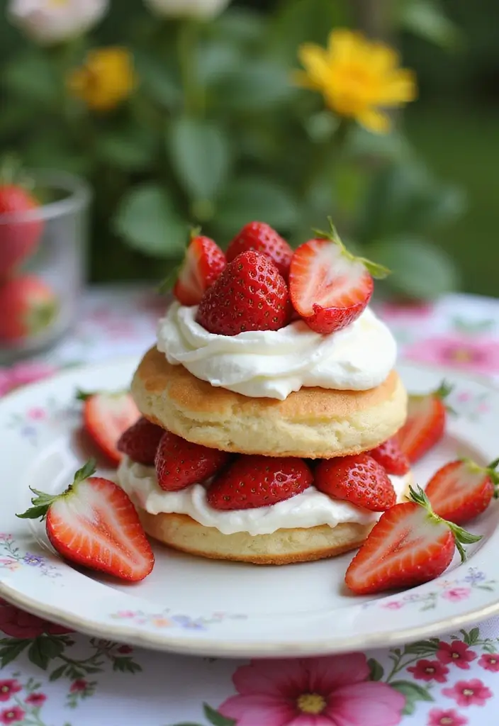 30 Tea Party Cakes That Are Beautiful and Delicious 6 30 Tea Party Cakes That Are Beautiful and Delicious - 6. Strawberry Shortcake