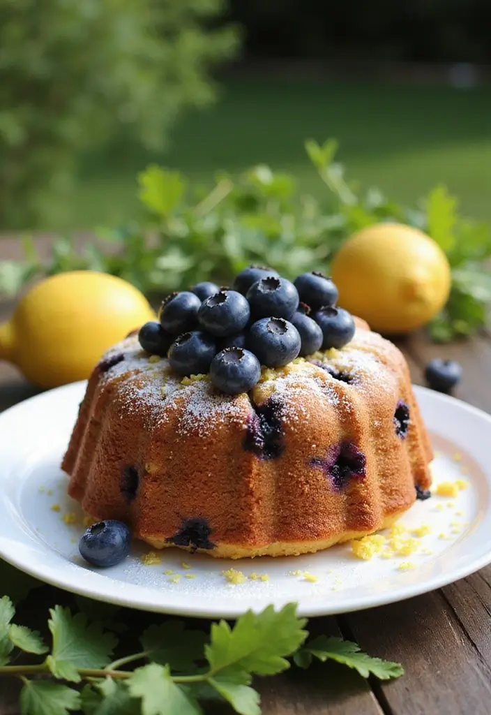 30 Tea Party Cakes That Are Beautiful and Delicious 9 30 Tea Party Cakes That Are Beautiful and Delicious - 9. Blueberry Lemon Cake