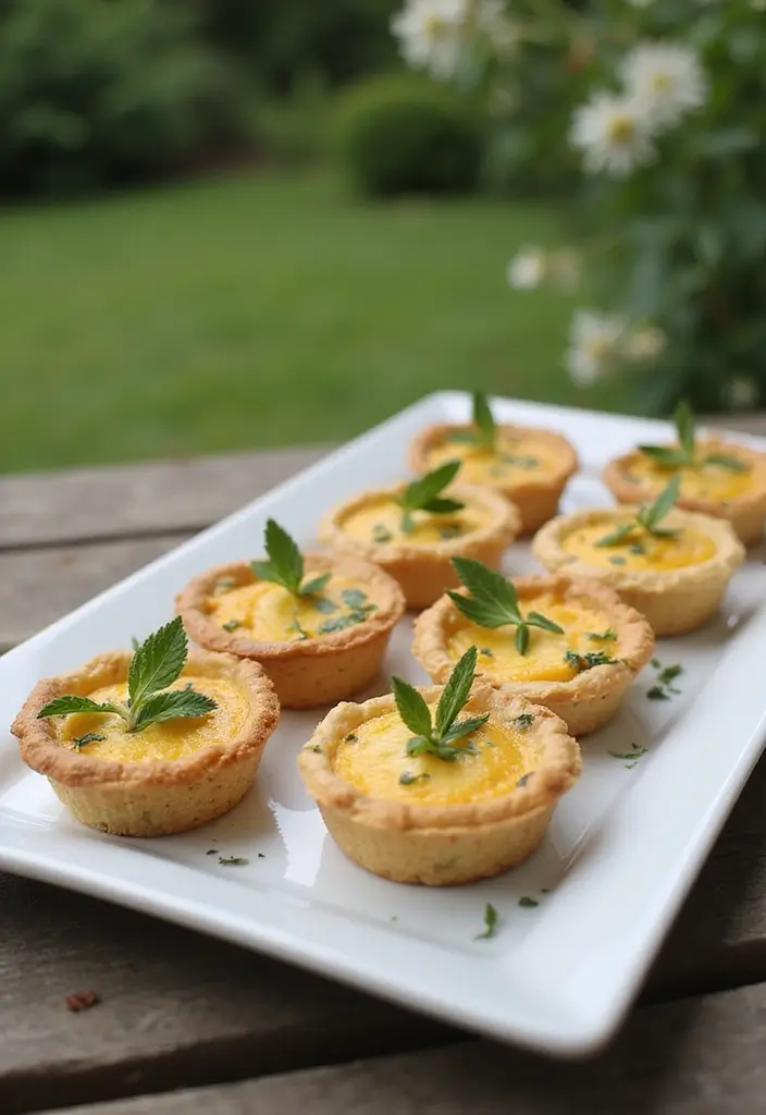 30 Tea Party Food Ideas That Look Pretty and Tasty 1 30 Tea Party Food Ideas That Look Pretty and Tasty - 1. Mini Vegan Quiches