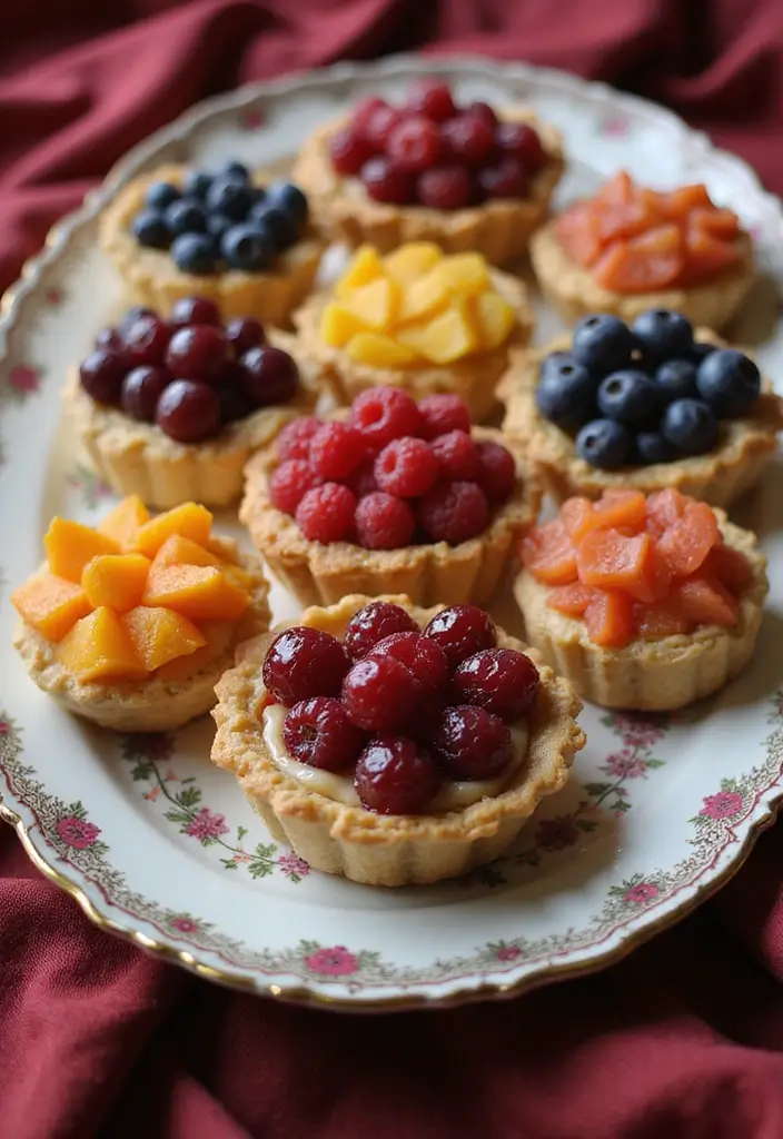 30 Tea Party Food Ideas That Look Pretty and Tasty 17 30 Tea Party Food Ideas That Look Pretty and Tasty - 17. Fruit Tartlets