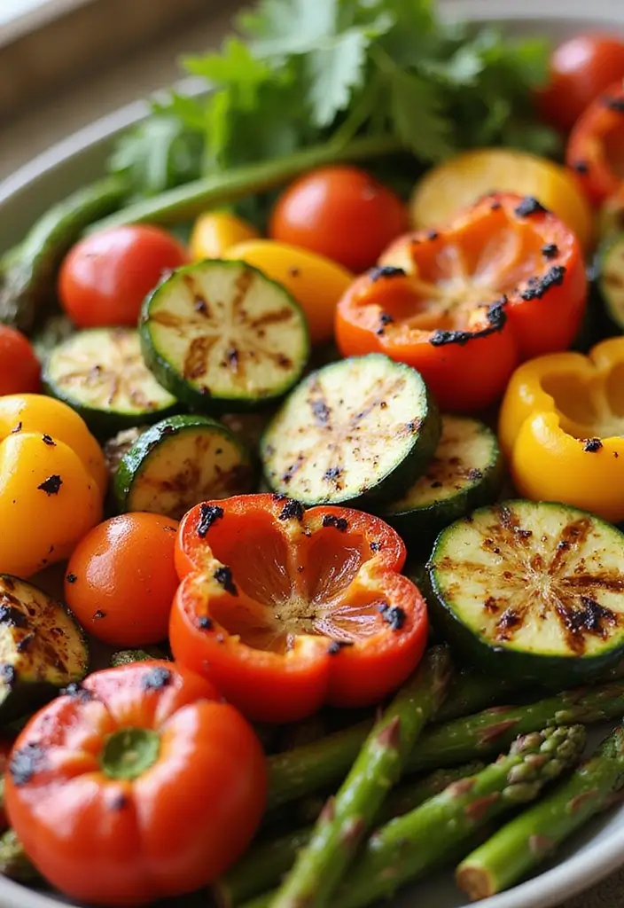 30 Tea Party Foods That Will Wow Every Guest 18 30 Tea Party Foods That Will Wow Every Guest - 18. Grilled Vegetable Platter