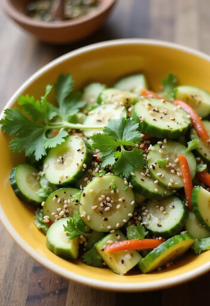 30 Tea Party Foods That Will Wow Every Guest 19 30 Tea Party Foods That Will Wow Every Guest - 19. Asian Cucumber Salad