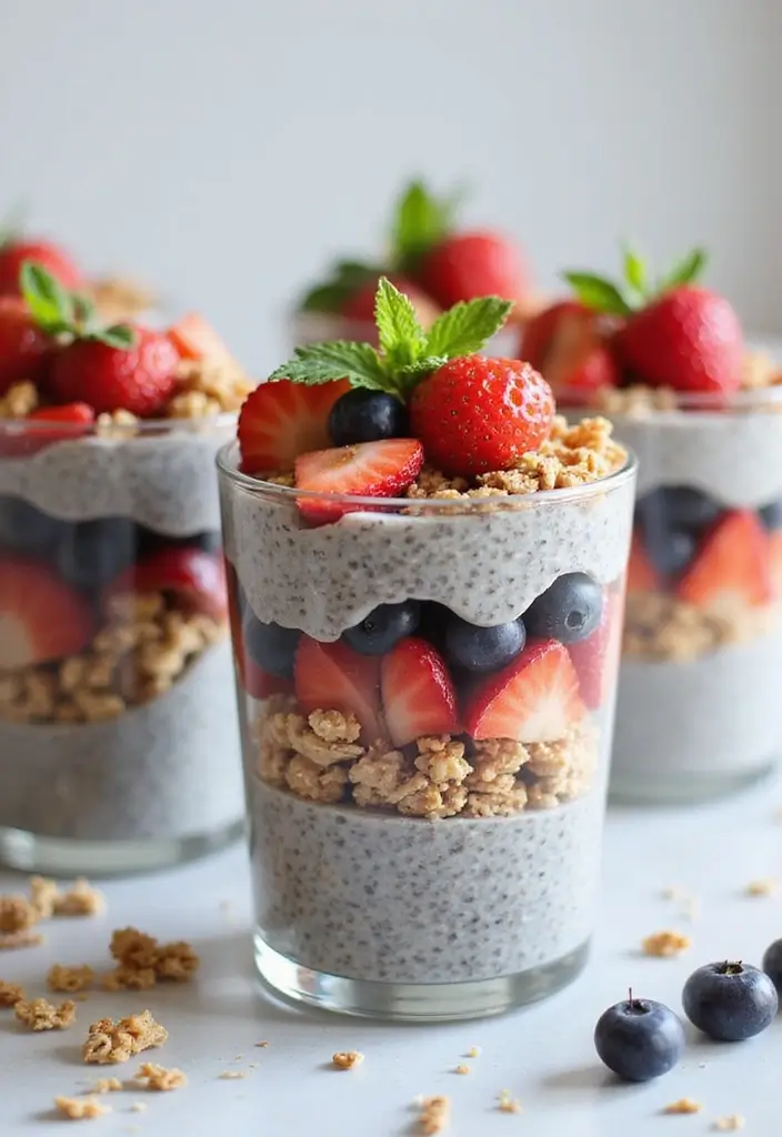 30 Tea Party Foods That Will Wow Every Guest 6 30 Tea Party Foods That Will Wow Every Guest - 6. Chia Seed Pudding Cups
