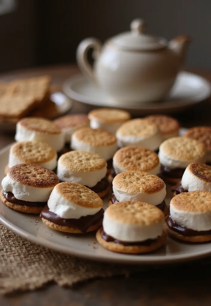 30 Tea Party Sweets That Are Adorable and Tasty 12 30 Tea Party Sweets That Are Adorable and Tasty - 12. S'mores Bites