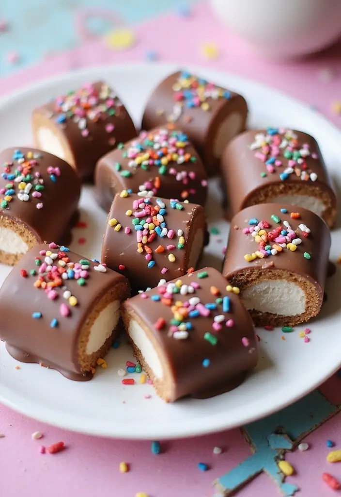 30 Tea Party Sweets That Are Adorable and Tasty 16 30 Tea Party Sweets That Are Adorable and Tasty - 16. Chocolate Dipped Marshmallows