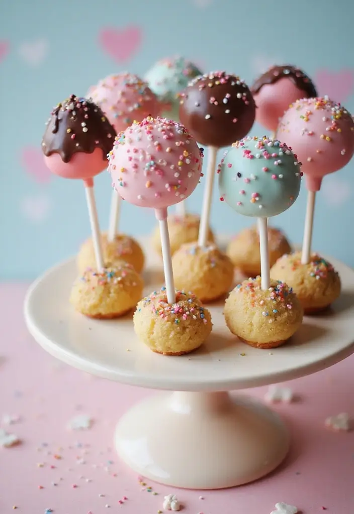 30 Tea Party Sweets That Are Adorable and Tasty 20 30 Tea Party Sweets That Are Adorable and Tasty - 20. Cake Pops
