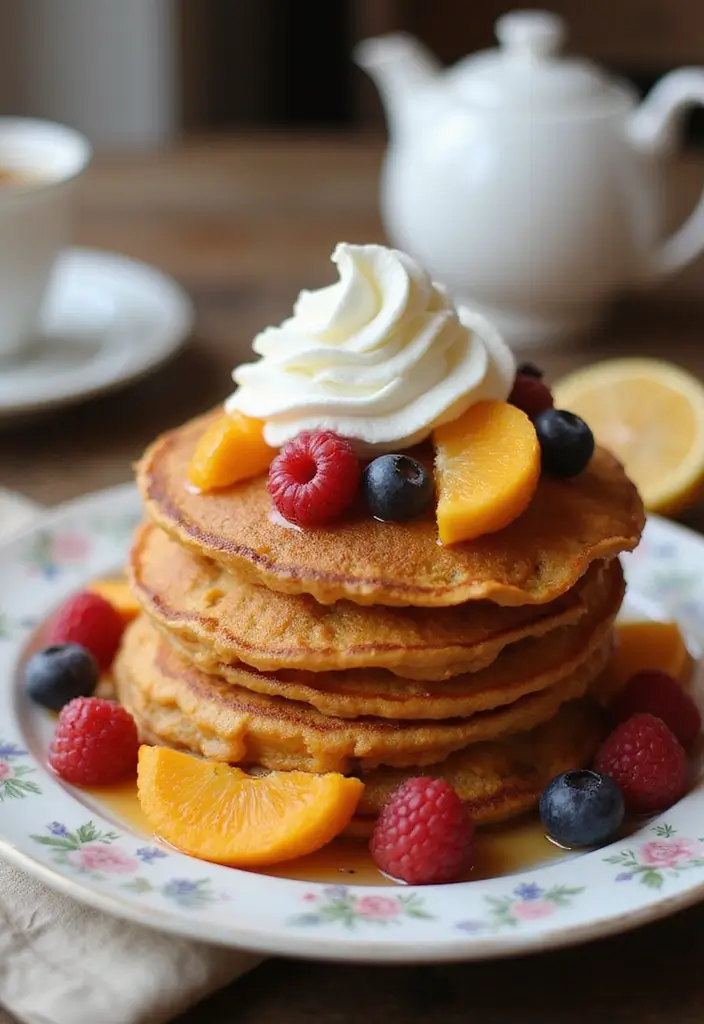 30 Tea Party Sweets That Are Adorable and Tasty 23 30 Tea Party Sweets That Are Adorable and Tasty - 23. Sweet Potato Pancakes