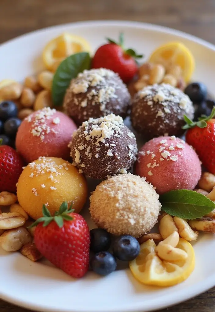 30 Tea Party Sweets That Are Adorable and Tasty 29 30 Tea Party Sweets That Are Adorable and Tasty - 29. Fruit and Nut Truffles