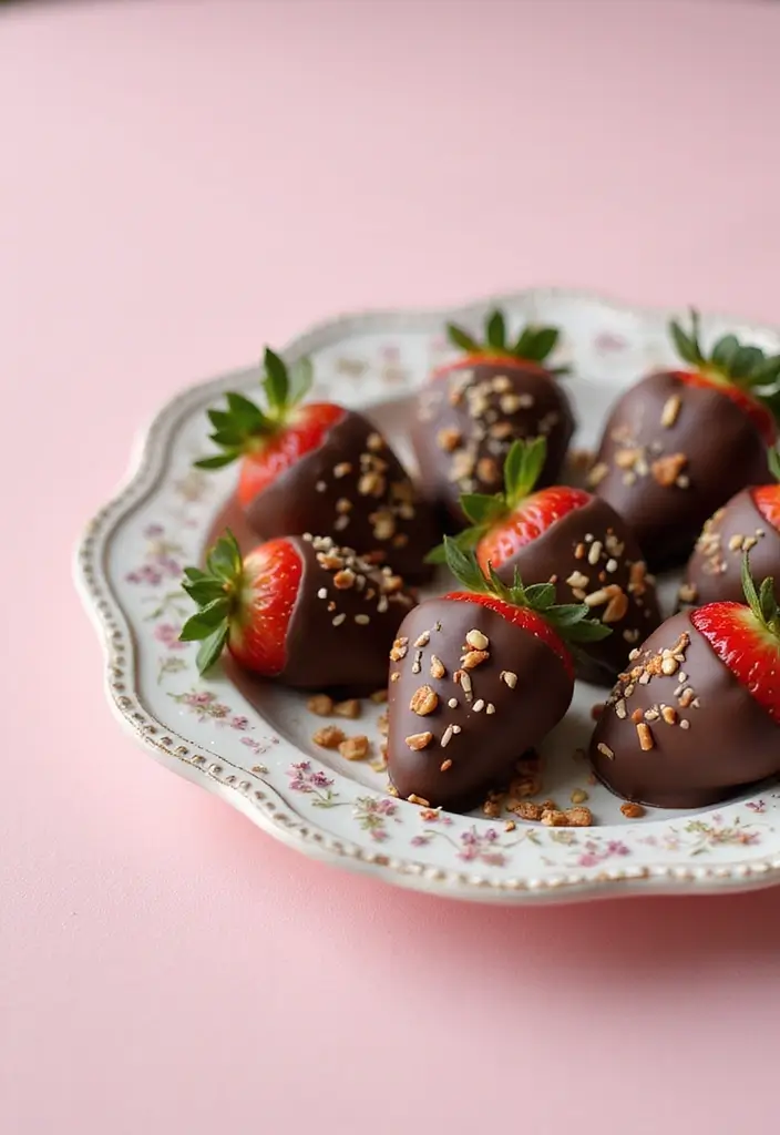 30 Tea Party Sweets That Are Adorable and Tasty 4 30 Tea Party Sweets That Are Adorable and Tasty - 4. Chocolate-Covered Strawberries