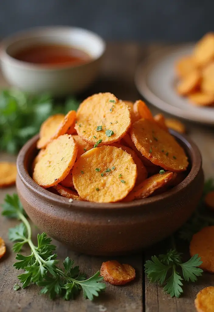 30 Tea Time Snacks That Pair Perfectly with a Cup of Tea 12 30 Tea Time Snacks That Pair Perfectly with a Cup of Tea - 12. Sweet Potato Chips